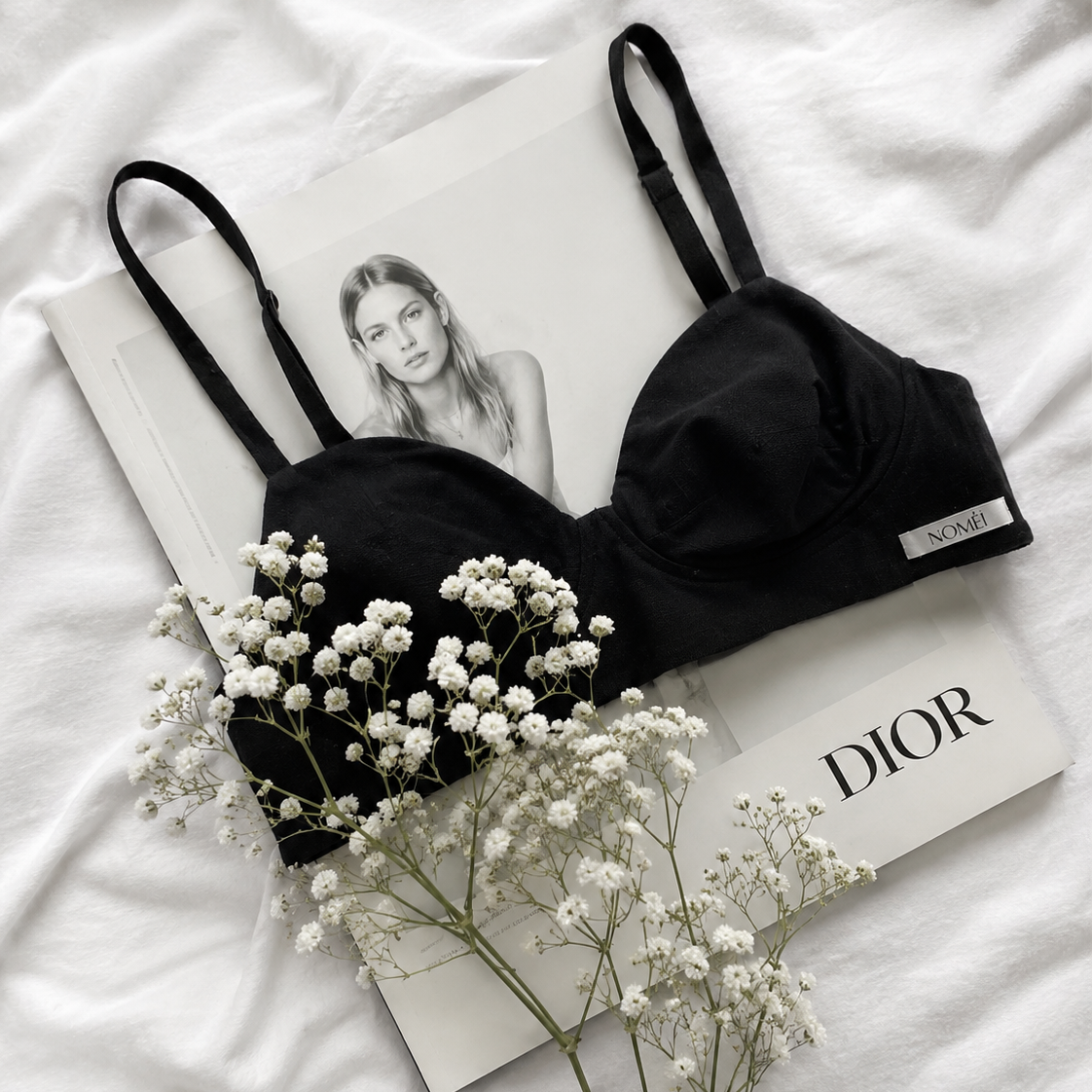 Gaia wireless everyday bra in linen by NOMÈI