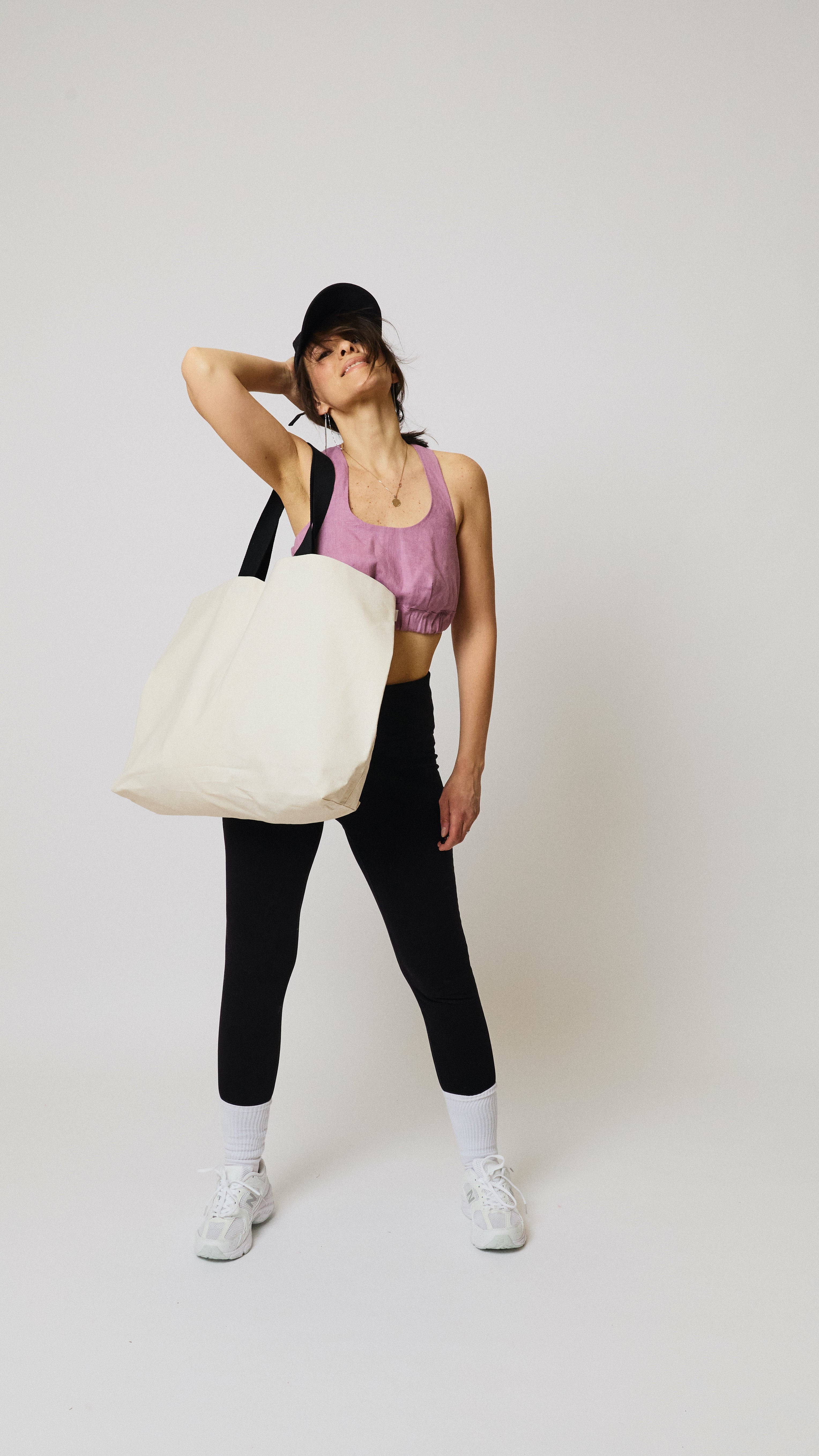 NOMÈI oversized cotton shopping tote