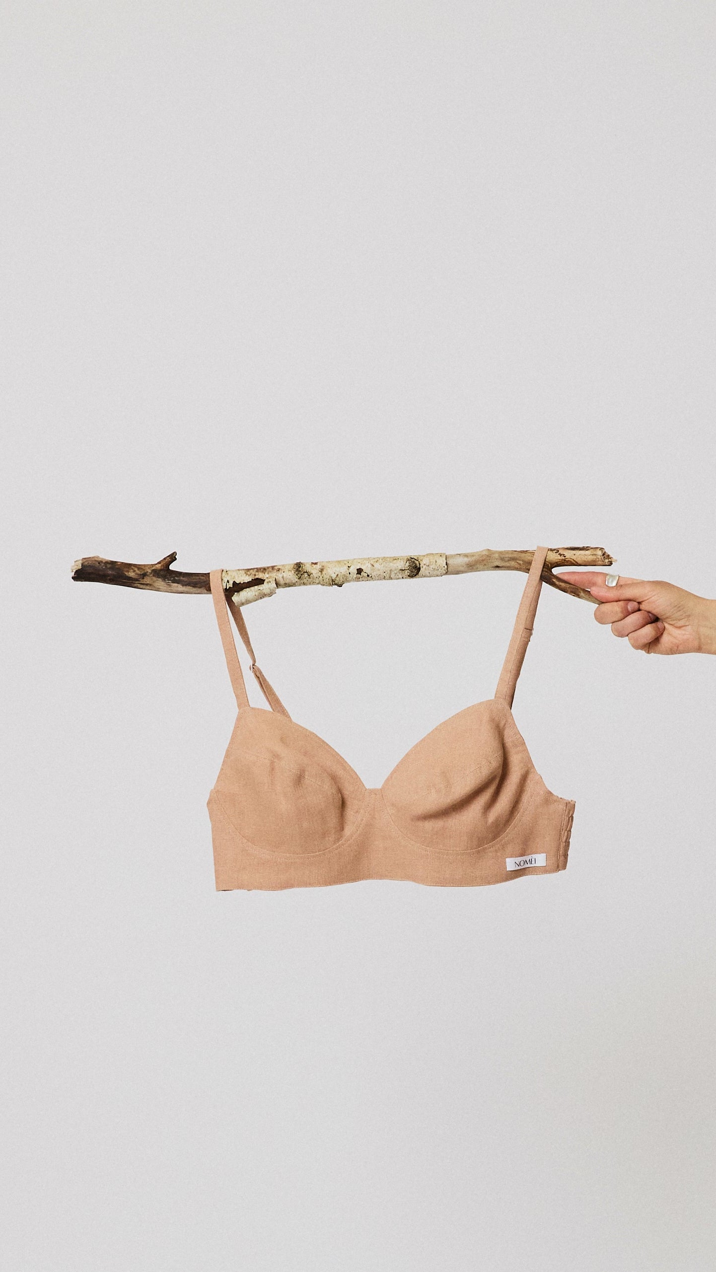 Gaia wireless everyday bra in linen by NOMÈI