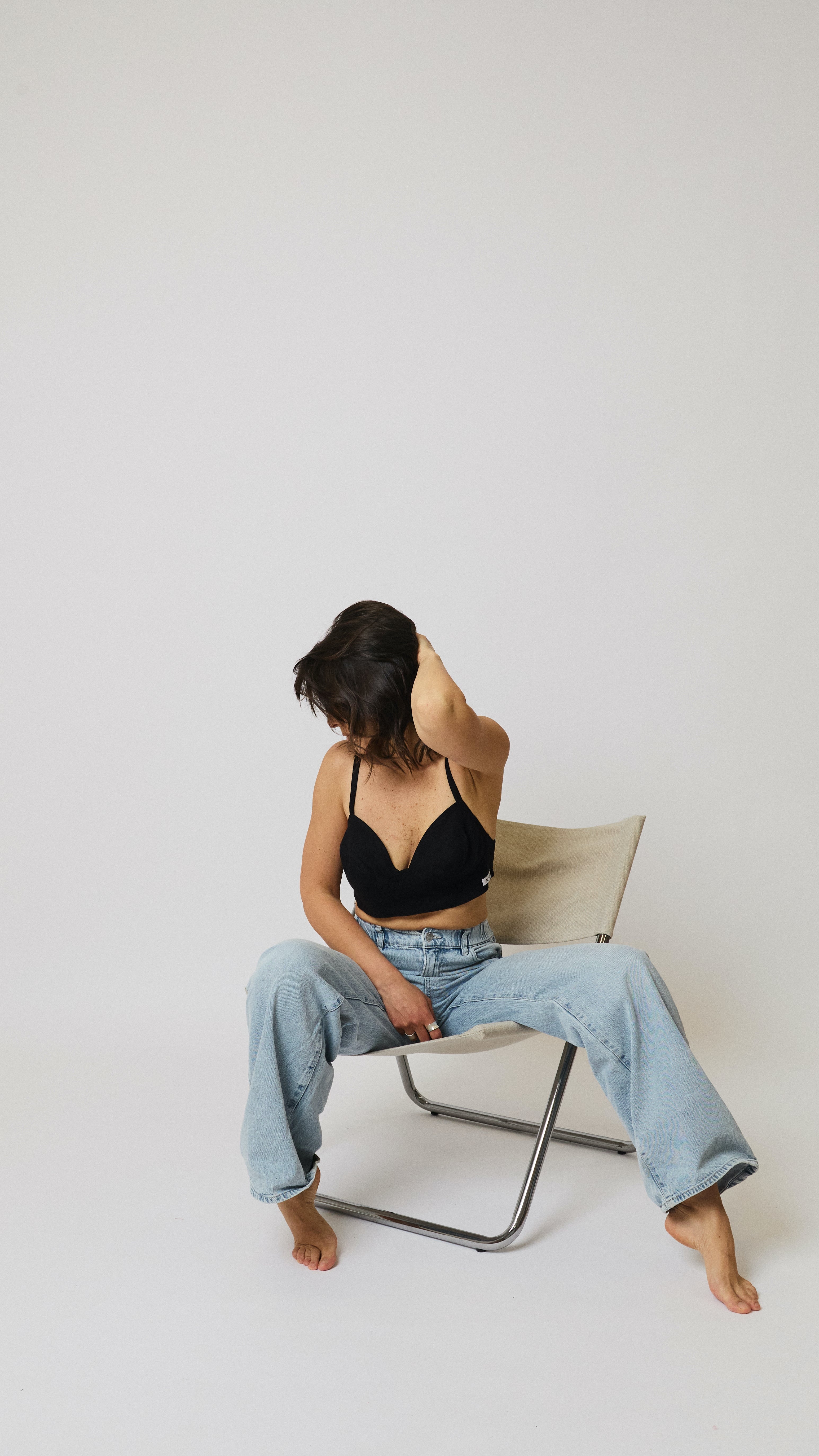 Gaia wireless everyday bra in linen by NOMÈI