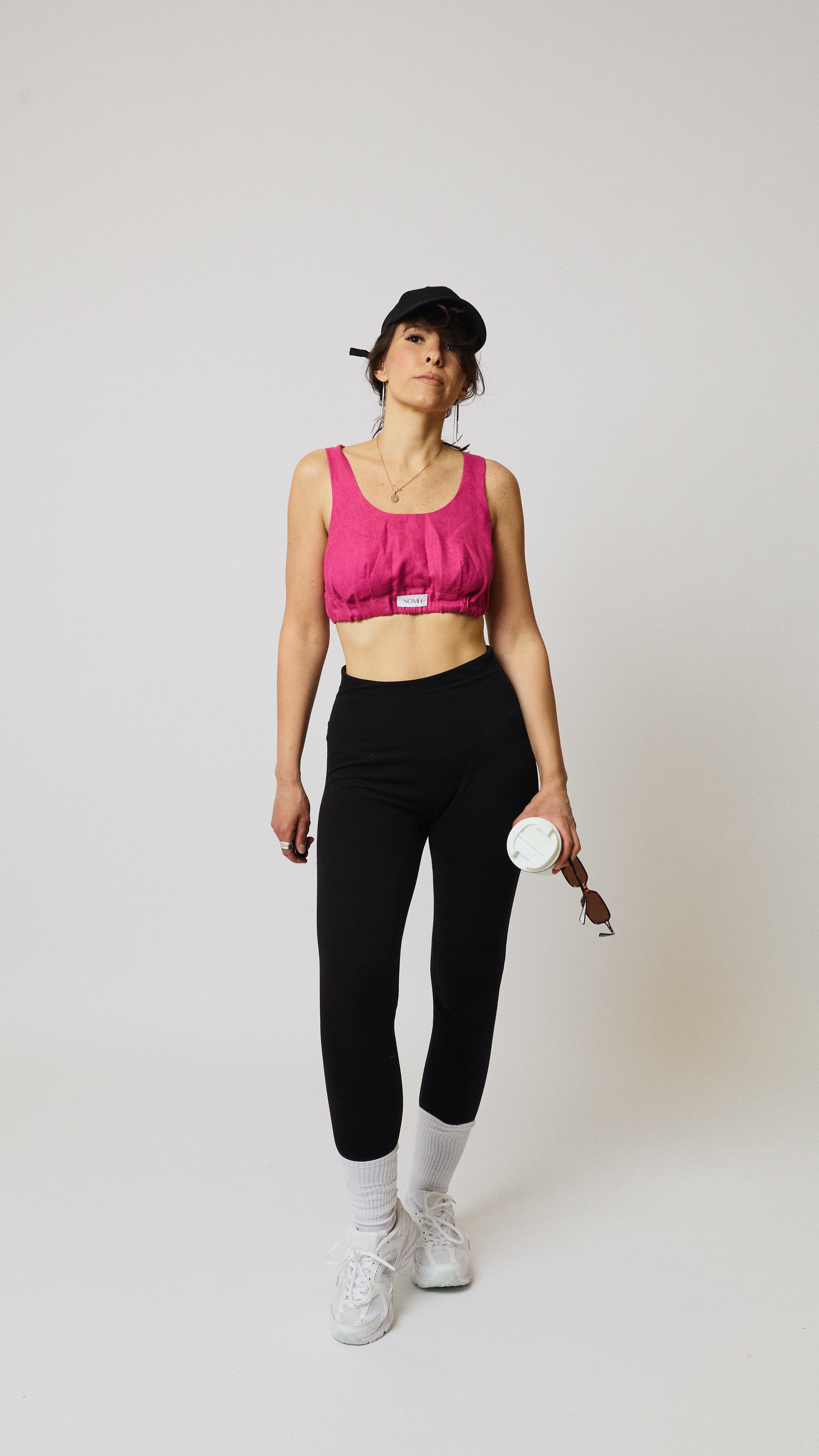 Flora linen sports bra by NOMÈI