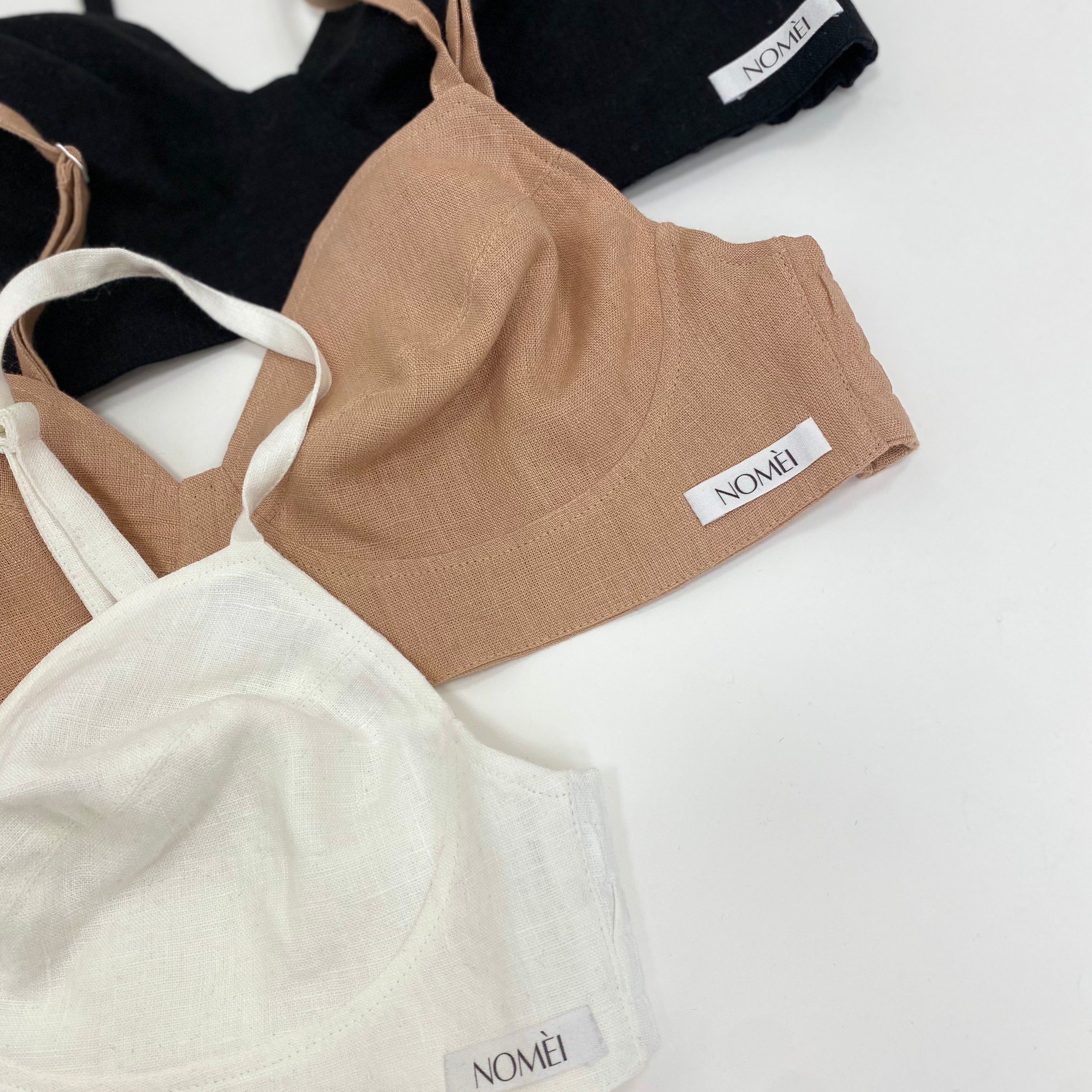 Gaia wireless everyday bra in linen by NOMÈI