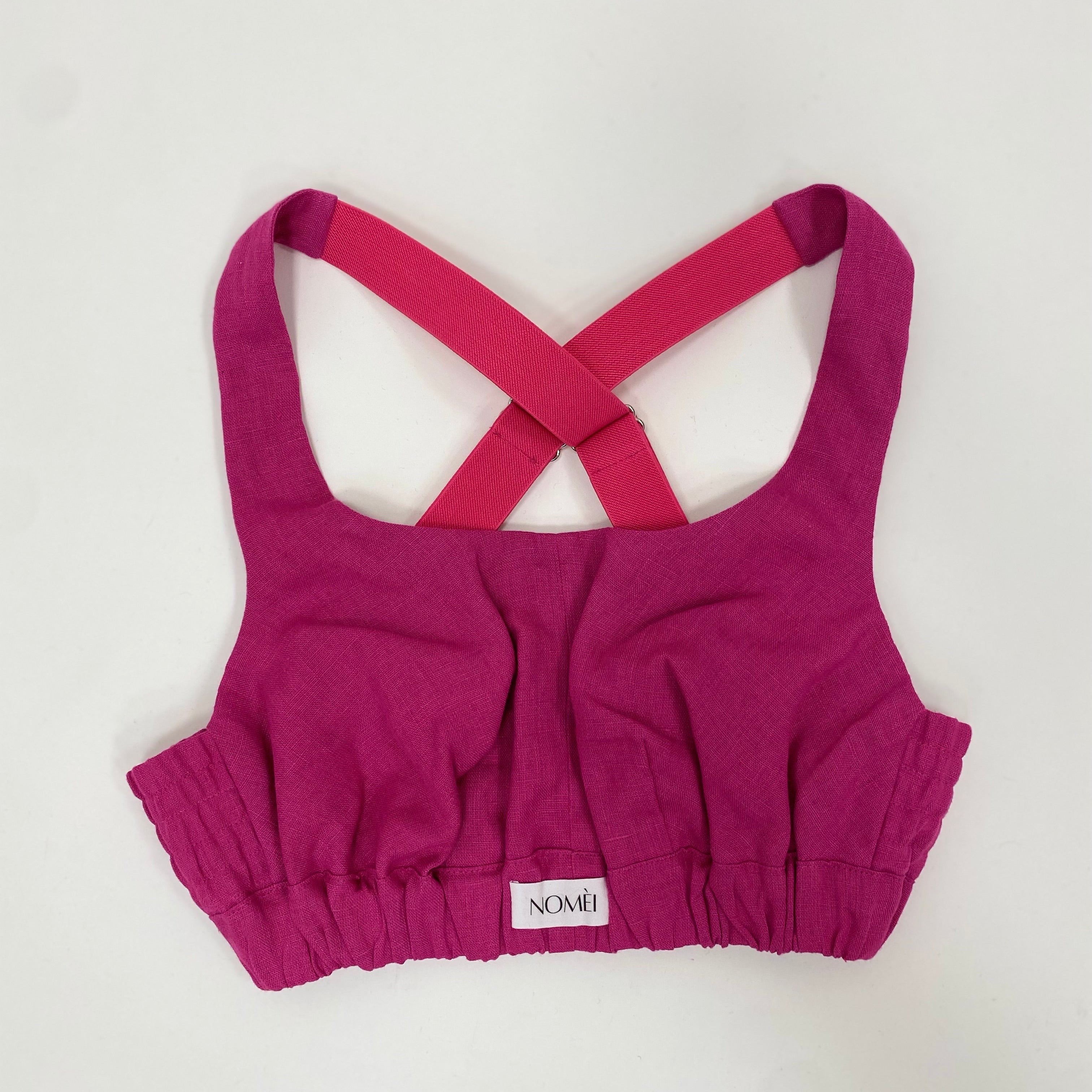 Flora linen sports bra by NOMÈI