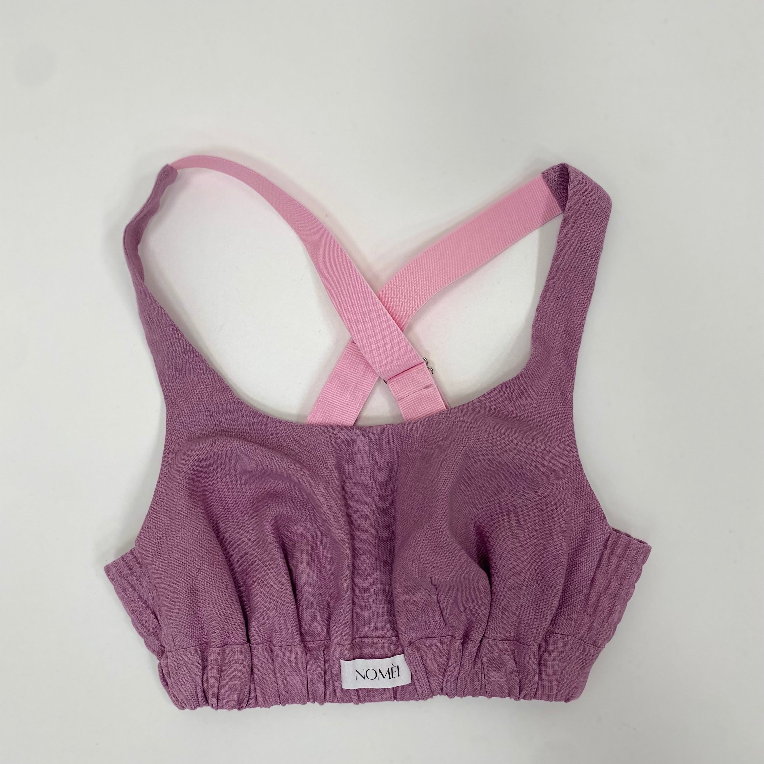 Flora linen sports bra by NOMÈI