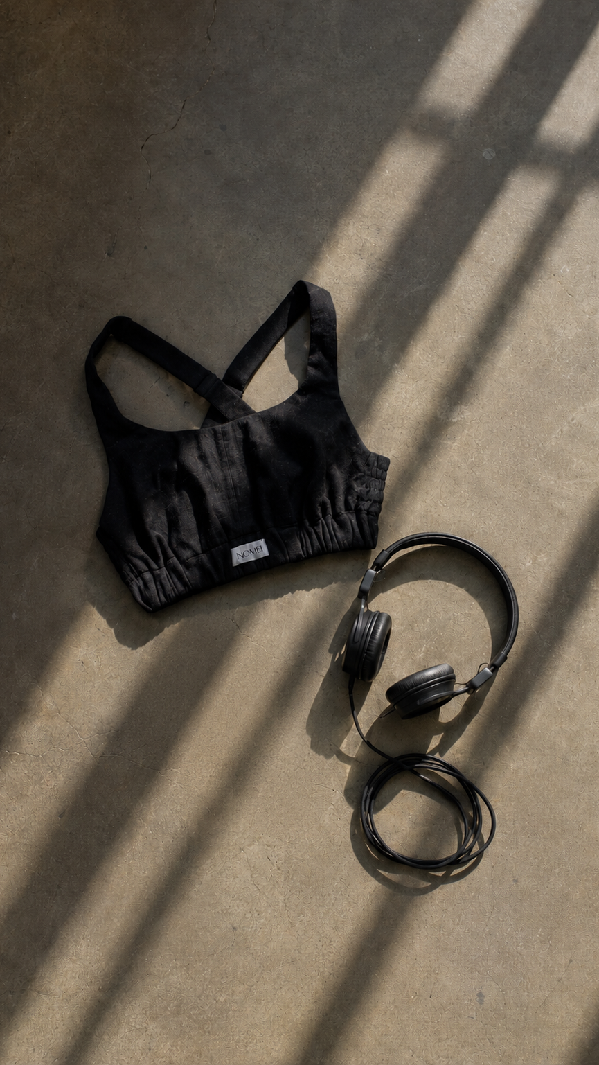 Flora linen sports bra by NOMÈI